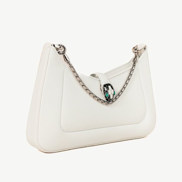 Bvlgari White Serpenti Bag - Picture 2 of 14